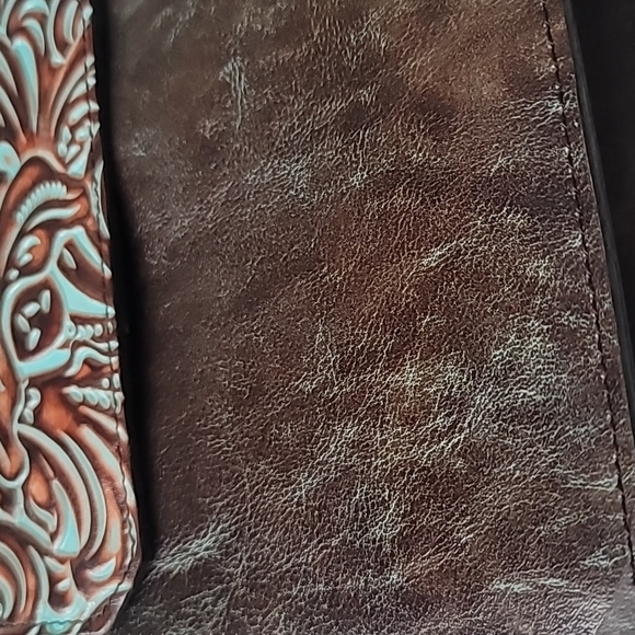 BNWT, PATRICIA NASH BIELLA ENVELOPE FLAP C/B TURQUOISE - Picture 2 of 10